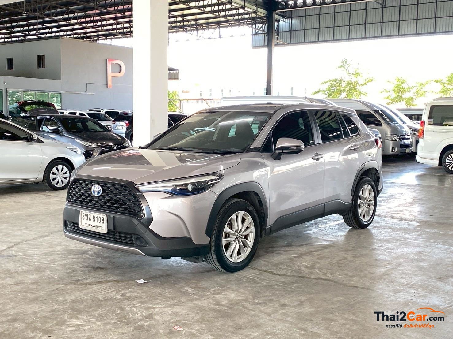 Toyota Corolla Cross Corolla Cross 1.8Hybrid Smart เกียร์ AT สีเทา ไมล์ 114,659 กม. ผ่อนเริ่มต้น 10,xxx/เดือน 2022