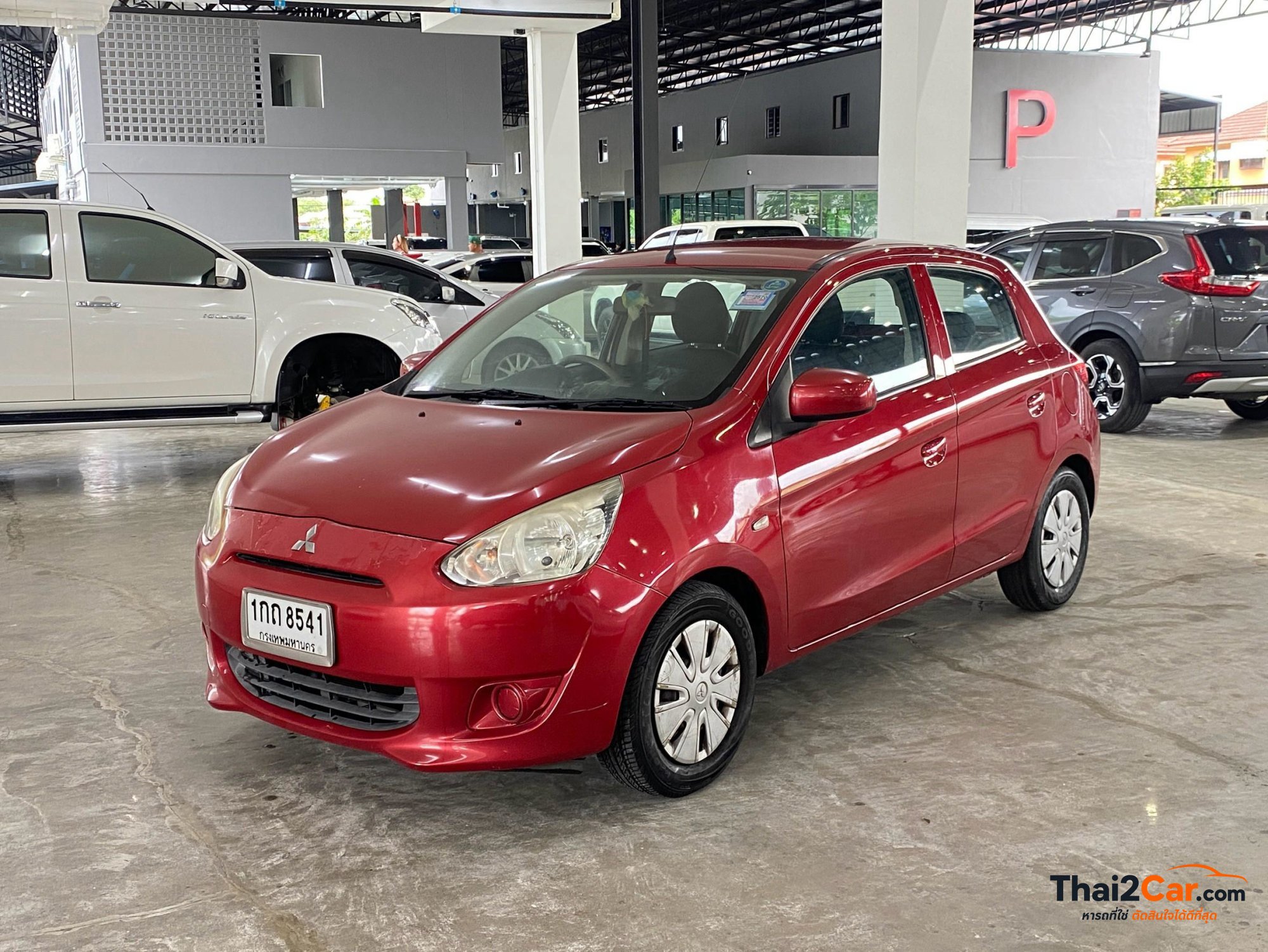 Mitsubishi Mirage Mirage 1.2GLX จด13 เกียร์ AT สีแดง ไมล์ 93,028 กม. ผ่อนเริ่มต้น 2,xxx/เดือน 2012