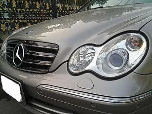 MERCEDES-BENZ c230 kompressor Advantgarde ตัวTopสุด (Faceleft) กระจกรอบคันสีฟ้าจากโรงงาน ใช้รั 2005